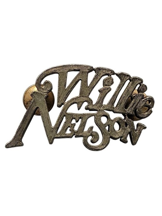Willie Nelson Accessories - Willie Nelson Hat Pin Vintage 1980s Fan Collectors Piece Textured Silver Tone
